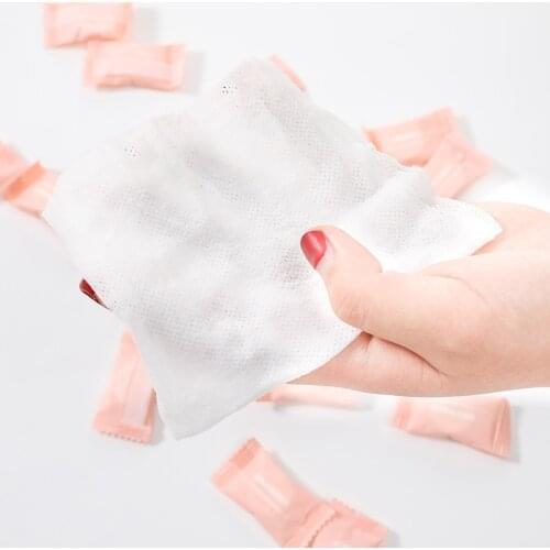 50pcs Water Wet Wipe Outdoor Moistened Tissues Disposable Towel Compressed Portable Travel Outdoor Non-woven Face Towel