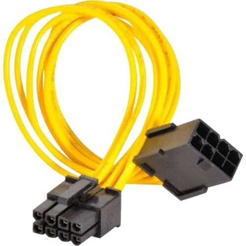 8-Pin PCIE Power Extension Cable for GPU to Dual 8 (6+2）in Graphics Card Card PCI-Express Power Extension Cable Adapter 20CM#p3