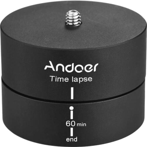 Andoer 360 Degrees Panning Rotating Time Lapse Stabilizer Tripod Adapter for Gopro DSLR
