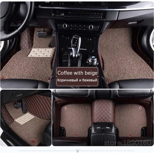Custom car floor mats for Ford escort fiesta mondeo Focus Fiesta Edge Explorer Taurus S-MAX F150 Everest mustang accessories