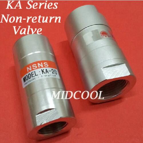 Free shipping Non return valve KA-15 Port 1/2" one way valve,KA series pneumatic check valve