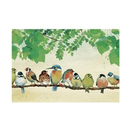 Many birds The paper puzzle 1000 pieces ersion jigsaw puzzle white card adult childrens educational toys