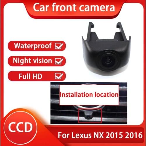 CCD Full HD High Quality Waterproof Car Front View Camera For Lexus NX 2015 2016Night Vision 170° Wide Degrees Logo Embedded