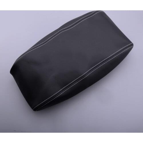 Black&Gray Stitch PU Leather Center Console Armrest Lid Cover Fit For Jeep Grand Cherokee 2011 2012 2013 2014 2015-2018 2019