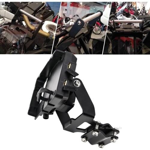 Motorcycle windshield Stand Holder Phone Mobile Phone GPS Navigation Plate Bracket For Honda Africa Twin CRF1000L 2018-2019