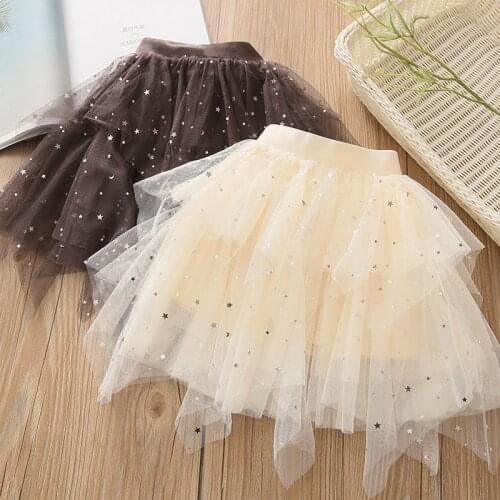 Baby Mesh Skirt 2021 Summer ChildrenS Clothing Todder Kids Princess Party Wedding Birthday Clothes Irregular Skirts for Girls