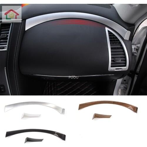 For Nissan Patrol 2017 2018 2019 2020 Car Glove Co-Driver Container Switch Storage Case Box Panel Hoods Moulding Leap Parts 2pcs