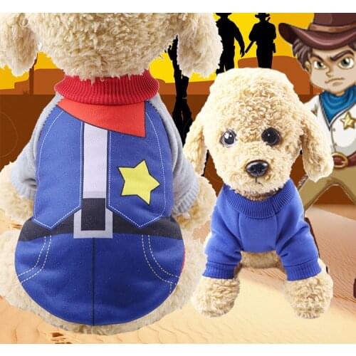Pet Dog Jean Jacket Four Leg Denim Clothing For Chihuahua Yorkies Clothes Pet Small Dogs Puppy warm Grab fabric Clothes