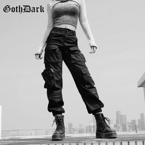 Женские брюки карго Goth Dark China At AliExpress