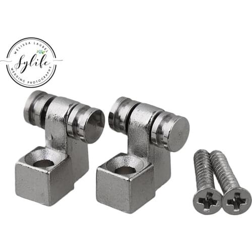 Chrome Metal Guitar String Tree Retainer Roller Design for Electric Guitar Pack of 2