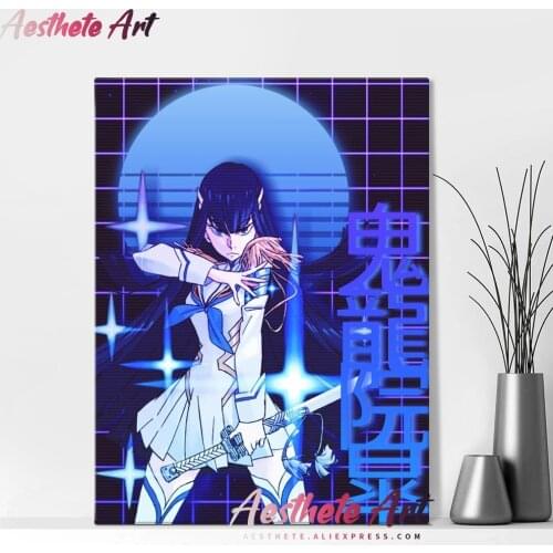 Kill La Kill Satsuki Kiryuin Anime Home Decor Canvas Posters Manga Prints Decoration Art Wall Pictures Living Room Painting