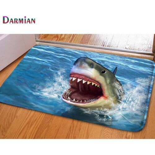 Carpets 3D Animal Dolphin Print Home Floor Carpet for Living Room Bedroom Non-slip Kitchen Mat Rugs Tapis Alfombra Dropshipping