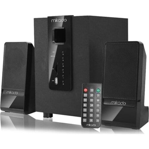 Md-m100bt 2 + 1 Black Usb + sd + fm Supported Multimedia Bluetooth Speaker