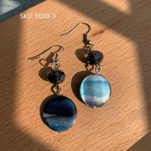 Fashion Earrings Old Stylish Classic Elegant Chic Accessories Danglers Eardrops Flower Shape E