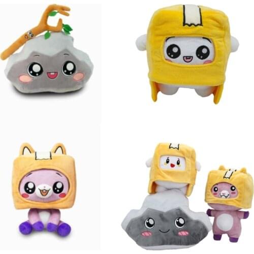 3pcs LankyBox Plush Doll Set Cute Foxy Rocky Plush Toy Boxy Anime Plush Pillow 25cm Gifts For Kids Fans Cat Kawaii Playmate