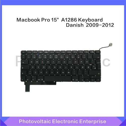 New Denmark Danish Keyboard For Macbook Pro 15" Unibody A1286 2009 2010 2011 2012