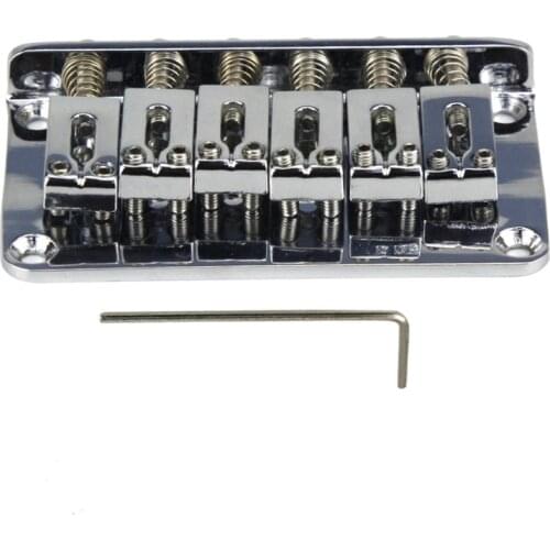 NEW Electric Guitar Bridge Fixed Hardtail Top Load Bridge 10.5mm Chrome Guitar Parts Made in Korea