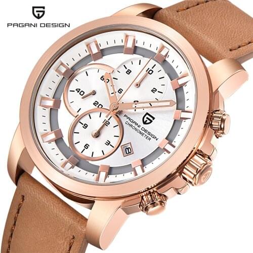 PAGANI DESIGN Luxury Brand Watches Men Fashion Waterproof Military Chronograph Sport Quartz Stopwatch Calendar Relogio Masculino