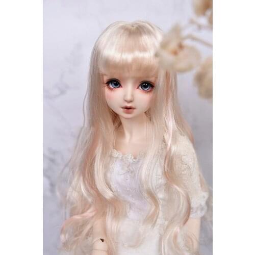 BJD Doll Wig suitable for 1-3 1-4 1-6 super rose doll foundation long hair natural curly doll accessories