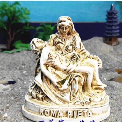 Jesus crucifixion pieta Italian Roman tourist products resin crafts sandware Sculpture crafts statue wholesale factory outlet
