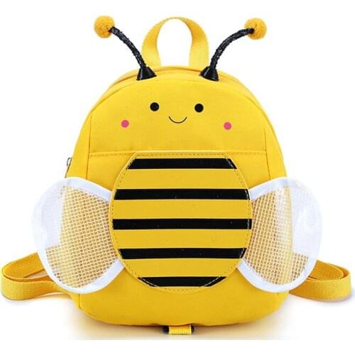 Cute Toddler Backpack Anti-lost Preschool Schoolbag Cartoon Bee Mini Satchel Kids Bag for Baby Girls 1-5 Years Mochilas Infant
