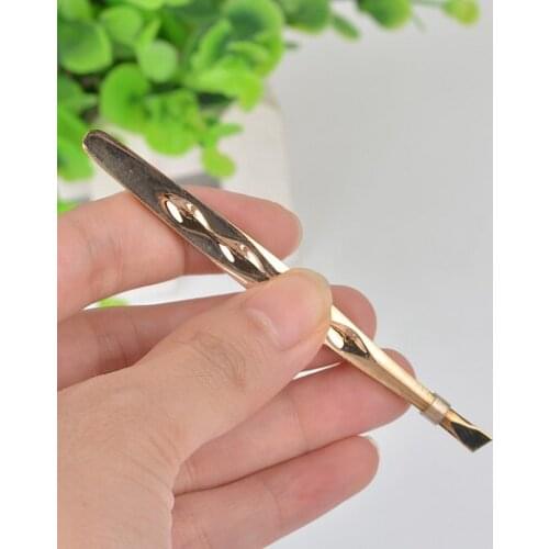 Makeup Tweezers Beauty Tool Eyebrow Tweezer Slant Tip For False Eyelashes Hair Remover Clip Facial Face Nose Make Up Forcep Sale