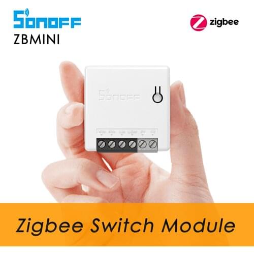 SONOFF ZBMINI Zigbee Mini Switch Smart Module Relay 2 Way Switch, Support ZBBridge SmartThings Hub Philip Hue Alexa Google Home