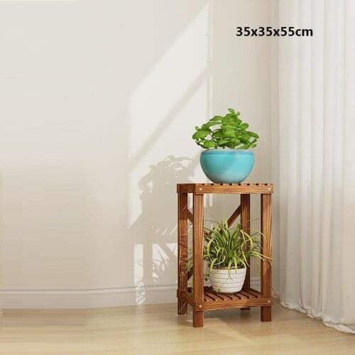 Table Etagere Plante Pot Balkon Wood Estanteria Stand Indoor Repisa Para Plantas Balcony Dekoration Rack Flower Plant Shelf