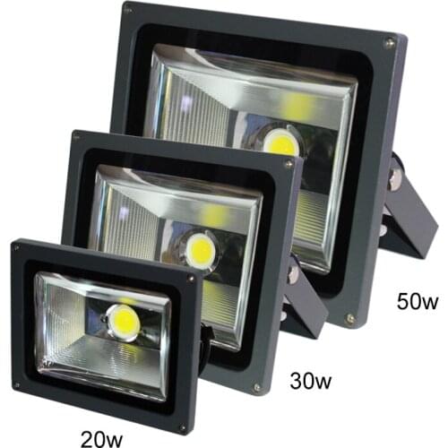 Refletor LED Flood Light 20w 30w 50w 85~265V waterproof IP65 foco projecteur COB Led Floodlight Outdoor Lighting Spotlight