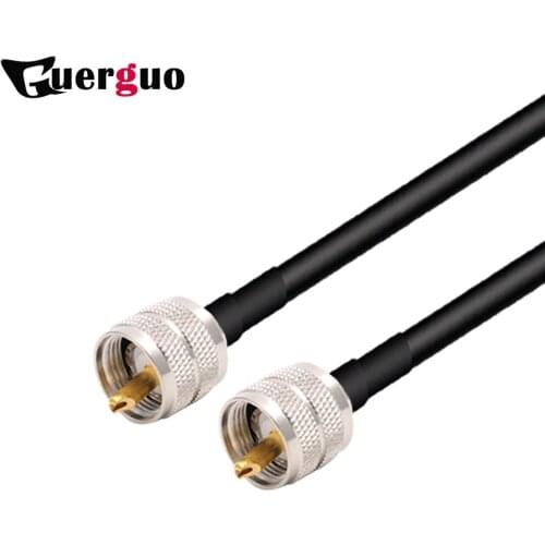 RG58 Antenna Extension Cable UHF PL-259 Male to UHF PL-259 Male PL259 Pigtail connector for CB Radio Ham Radio FM Transmitter