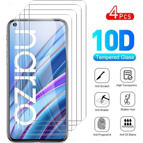 4Pcs Full Cover Protective Tempered Glass Film For Realme Narzo 30 4G Phone Screen Protector For Realmy Realmi Narzo30 6.5 inch