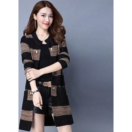 Winter Autumn Style Women Long knitted Cardigan Crop Tops Lady Casual Long Sleeve Knitted Outwear Cardigan Sweater ZZ0911