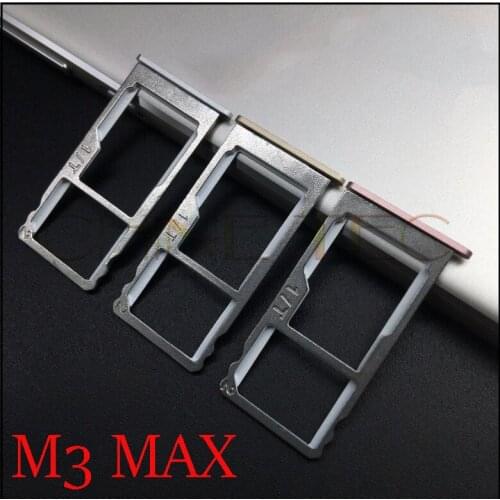 1pcs new original SIM Card Slot Holder Micro SD Card Slot Tray Socket Adapter for Meizu M3 Max /Meilan MAX