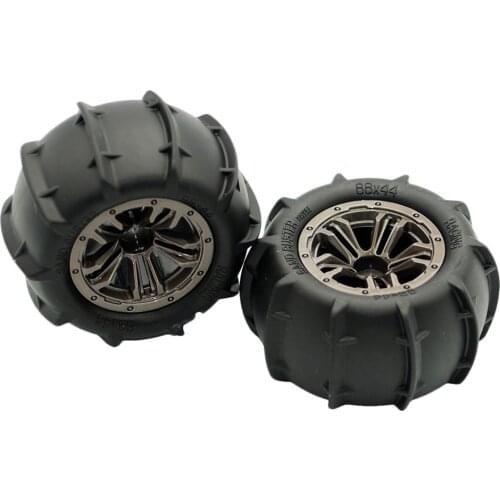 2pcs 85mm Plastic Tire Tyres Wheel Rim for Xinlehong Q901 Q902 Q903 DIY Kits