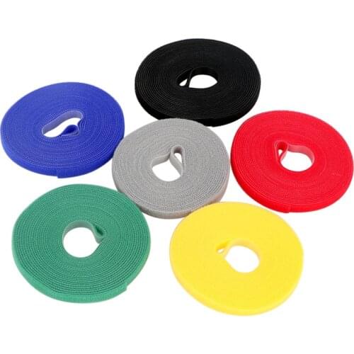 5Meter*15mm Nylon Cable Ties Power Wire Loop Tape Multifunction Nylon Straps Fastener Reusable Magic Tape