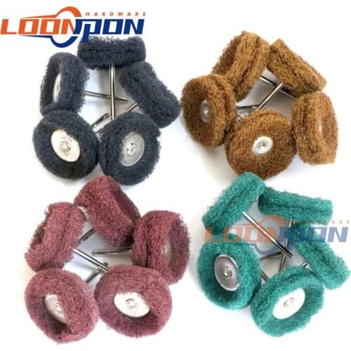 1.5 Inch Abrasive Polishing Wheel Cotton Cloth Sanding Abrasive Head Nylon Polishing Brush for Dremel Rotary Tool Accessorie 5PC