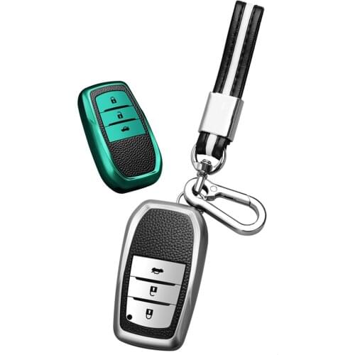 2 3 Buttons Car Key Cover Case TPU For Toyota Hilux Fortuner Land Cruiser Camry Coralla Crown RAV4 Highland RIEZ PRADO 2017 2018