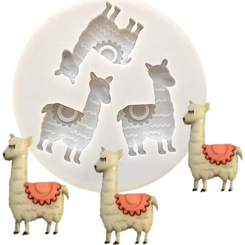 Mini Silicone Mold DIY Handmade Alpaca Animal Front Side Jewelry Jewelry Pendant Jewelry Epoxy Silicone Mold Making Tools15299