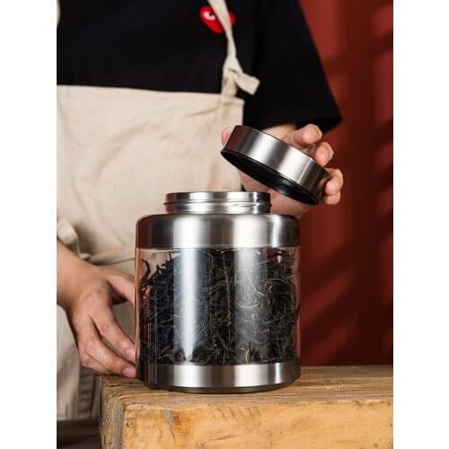 Sealed Tea Cans with Lids Modern Minimalist Tea Cans Dried Fruit Candy Storage Cans Home Decoration Desktop Ornaments Tea Cans