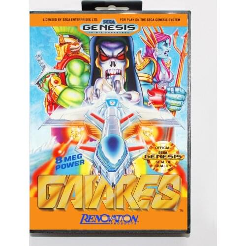 Gaiares 16bit MD Game Card For Sega Mega Drive/ Genesis with Retail Box
