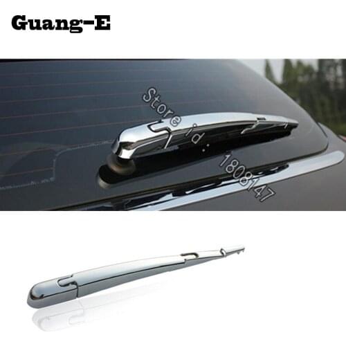 Molding Trim Windscreen ABS Chrome Car Rear Glass Wiper Nozzle Cover Tail Window Lamp 4pcs For Peugeot 3008 2013 2014 2015