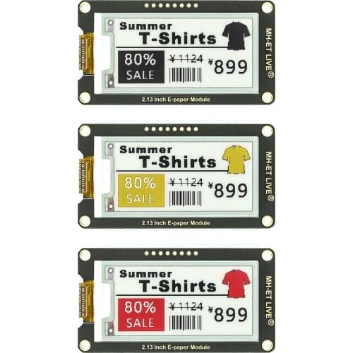 2.13" 2.13 Inch Epaper Module E-paper E-Ink EInk Display Screen SPI Support For Arduino UNO STM32 Raspberry PI ESP32