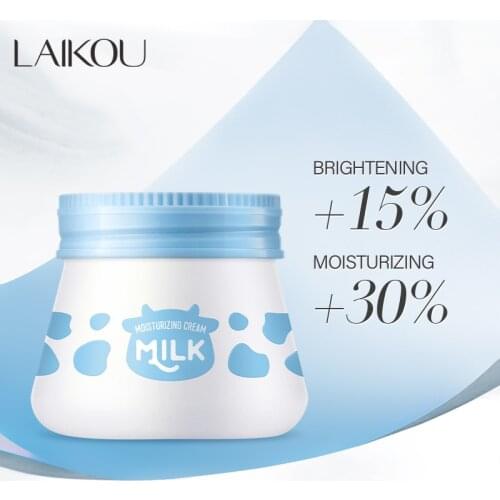 New Milk Face Cream Whitening Moisturizing Anti Wrinkle Nourish Day Creams Korean Face Care Skin Care Brighten Beauty TSLM1