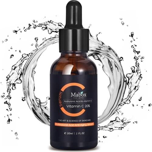 30ML Vitamin C Whitening Serum Hyaluronic Acid Face Cream Vitamin E Organic Anti-Aging Serum for Face Eye Treatment