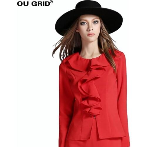 OU GRID Women's Blouses And Shirts