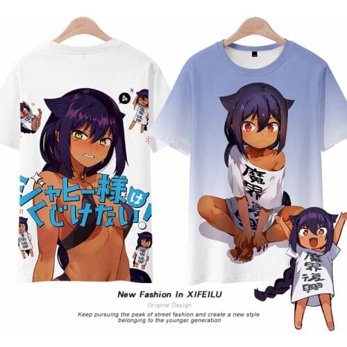 Anime Jahy-sama wa Kujikena Casual Short Sleeve T-Shirt Cosplay Costume Game Men Women Student Summer New Unisex Loose Tee Tops