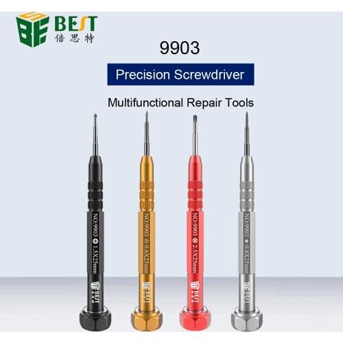 BST 9903 Precision Aluminum Alloy Precision Screwdriver Multifunctional Phone Opening Repair Tools For iPhone X 8 7