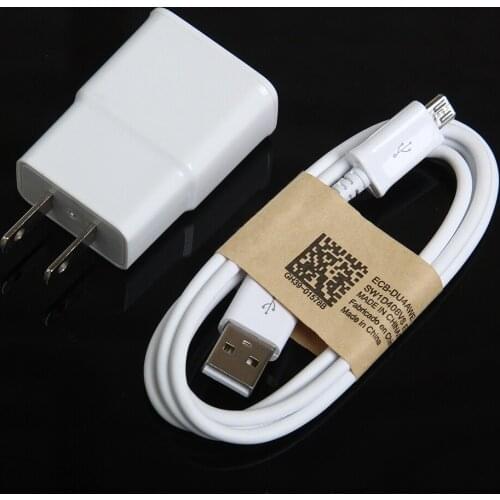 Universal 5V 2A US EU Plug Travel Wall Charger Adapter + MICRO USB Cable For Samsung Galaxy S6 S7 Note 3 4 5 100sets
