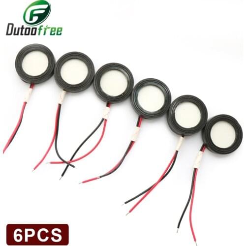 6pcs Ultrasonic humidifier humidification atomization 25mm ceramic piezoelectric transducer film humidifier accessories