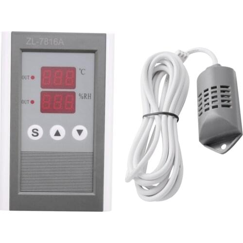 Zl-7816A,12V,Temperature & Humidity Controller,Thermostat And Hygrostat,Incubator Humidity,Incubator Controller